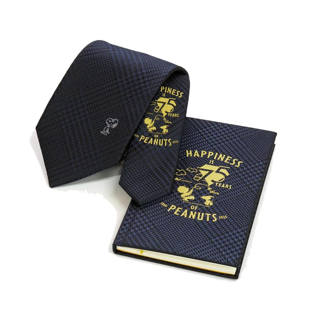 Tie Note BOX Set 75th Anniversary Tie Note DW1139 Navy Snoopy Present [Peanuts] & &