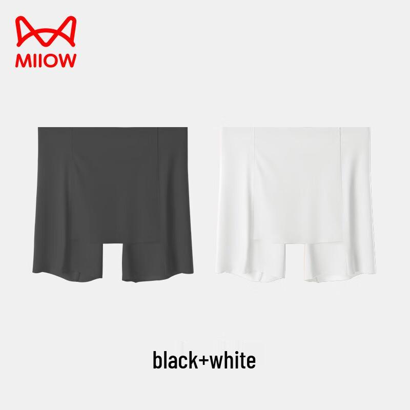 Maoren Women s Ice Silk Anti-Chafe Safety Shorts (2-Pack) L
