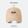 Large-Brim Brushed Baseball Cap: Autumn/Winter Unisex Fashion with Letter Design