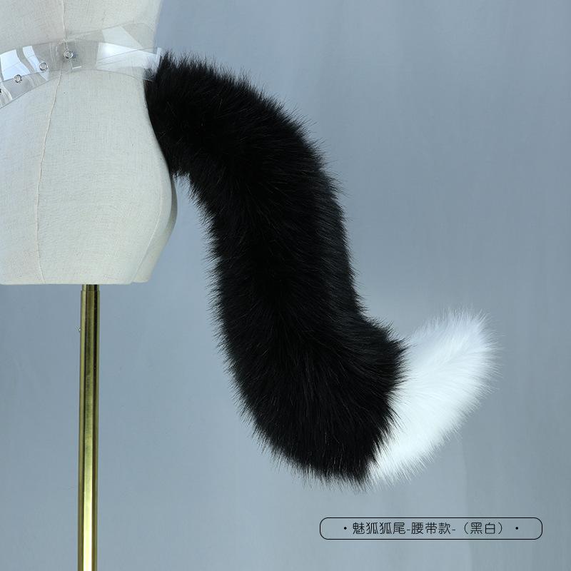 

Белый/красный волк лиса головной убор пушистый шакальи уши шакальский хвост реквизит кошачьи ушки повязка на голову ручной работы аниме косплей Лолита KC LOL лиса костюм