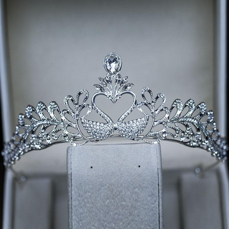 Bridal Crown Headdress Rhinestone Crown Wedding Veil Diamond Clothing Eighteen Year Old Adult Ceremony Birthday Princess Hair Accessories