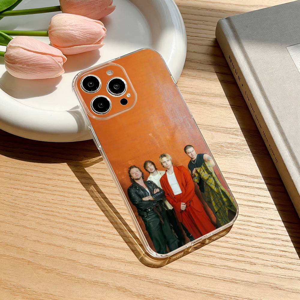 

5 S-Seconds of S-Summer Band Phone Case For iPhone 17 16 15 14 13 12 11 Mini Pro Max Plus Transparent Cover iPhone12