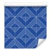 Wallpaper Geometric Rhombuses Blue, Mountain Blue 50x1000