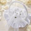 4.33x3.94in. Ring Pillow Heart Shape Flower Basket Romantic Wedding Ring Pillow  Wedding Ceremony