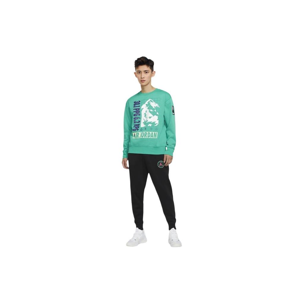 Jordan Air Jordan Mountainside Sweatshirts Men's Green Crew Neck Moderate Regular CT3492-370