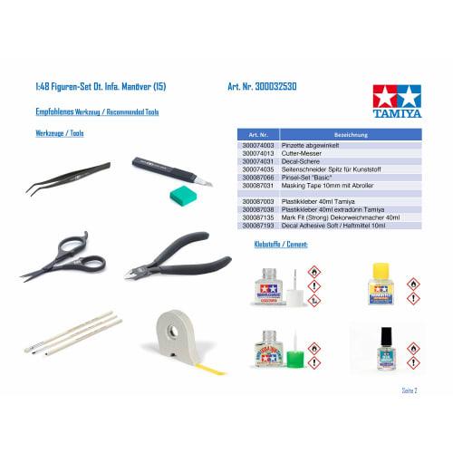 Tamiya 1/48 Série vojenských miniatur č.. 30 Německá armáda Pěší pochodová sada Plastikový model 32530