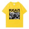 Trendy 2025 FUGAZI Band Graphic Oversized Tee Shirt Streetwear Men Women Summer Short Sleeve T-shirts 100% Cotton Popular Unisex