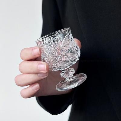 10 Verres en Relief Luxe Léger Haute Beauté Verres à Vin Ménagers Tasses à Baijiu Épaissies Petits Gobelets