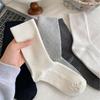 Women's Pure Cotton Mid-Calf Socks - Breathable, Sweat-Absorbing, Odor-Resistant, Thin and Long for Spring, Summer, and Autumn JK Style.