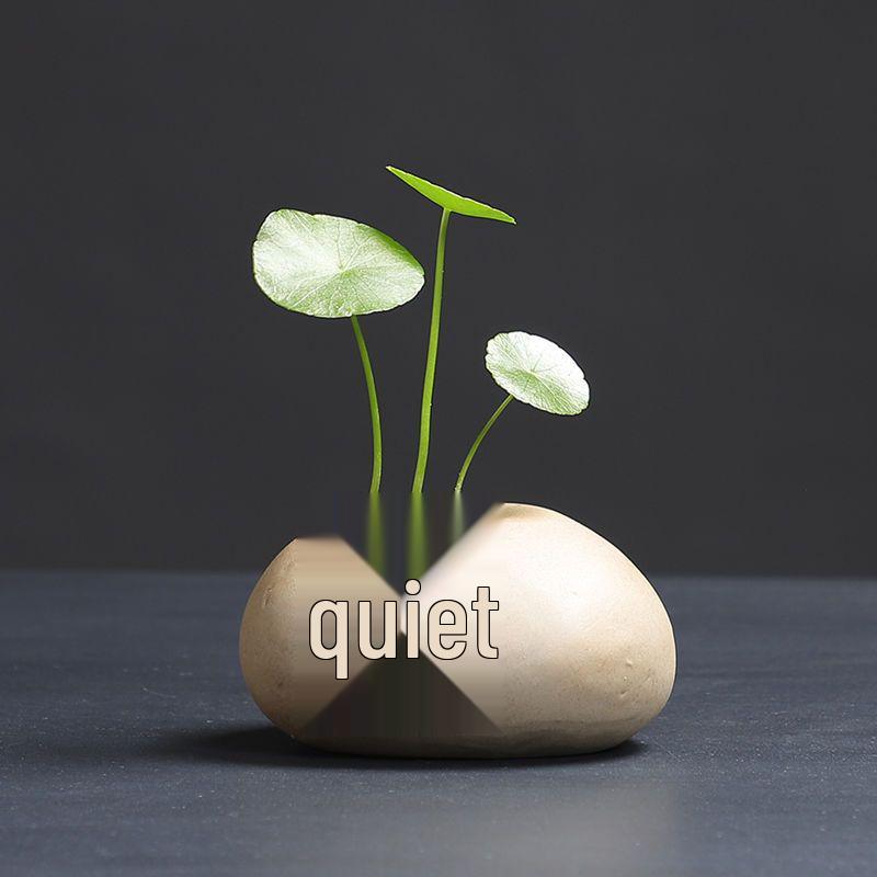 Mały ceramiczny wazon zen do hydroponiki i kompozycji ze świeżych kwiatów