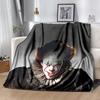 1pc Blanket Pennywise the Dancing Clown Print Design, Lightweight Blanket for Sofa, Bed- Soft &Warm, Gift for All Seasons Like Christmas, Halloween