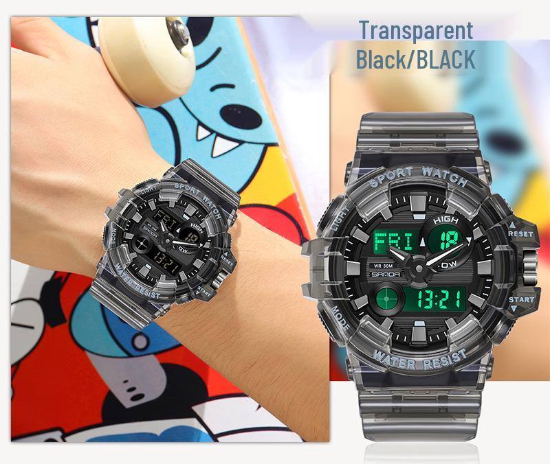 Orologio Sportivo Impermeabile Multifunzione Sanda per Studenti con Sveglia