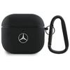 Mercedes Mea4Cslbk Housse pour AirPods 4       Cuir Noir Logo Métal