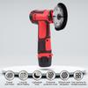 Cordless Brush Angle Grinder Kit 19500rpm Mini Electric Angle Grinding Tool with 2pcs 3900mAh Batteries and 10pcs