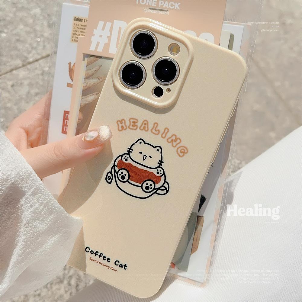 

Чехол для телефона с изображением котенка в виде кофейной чашки 11 6.1