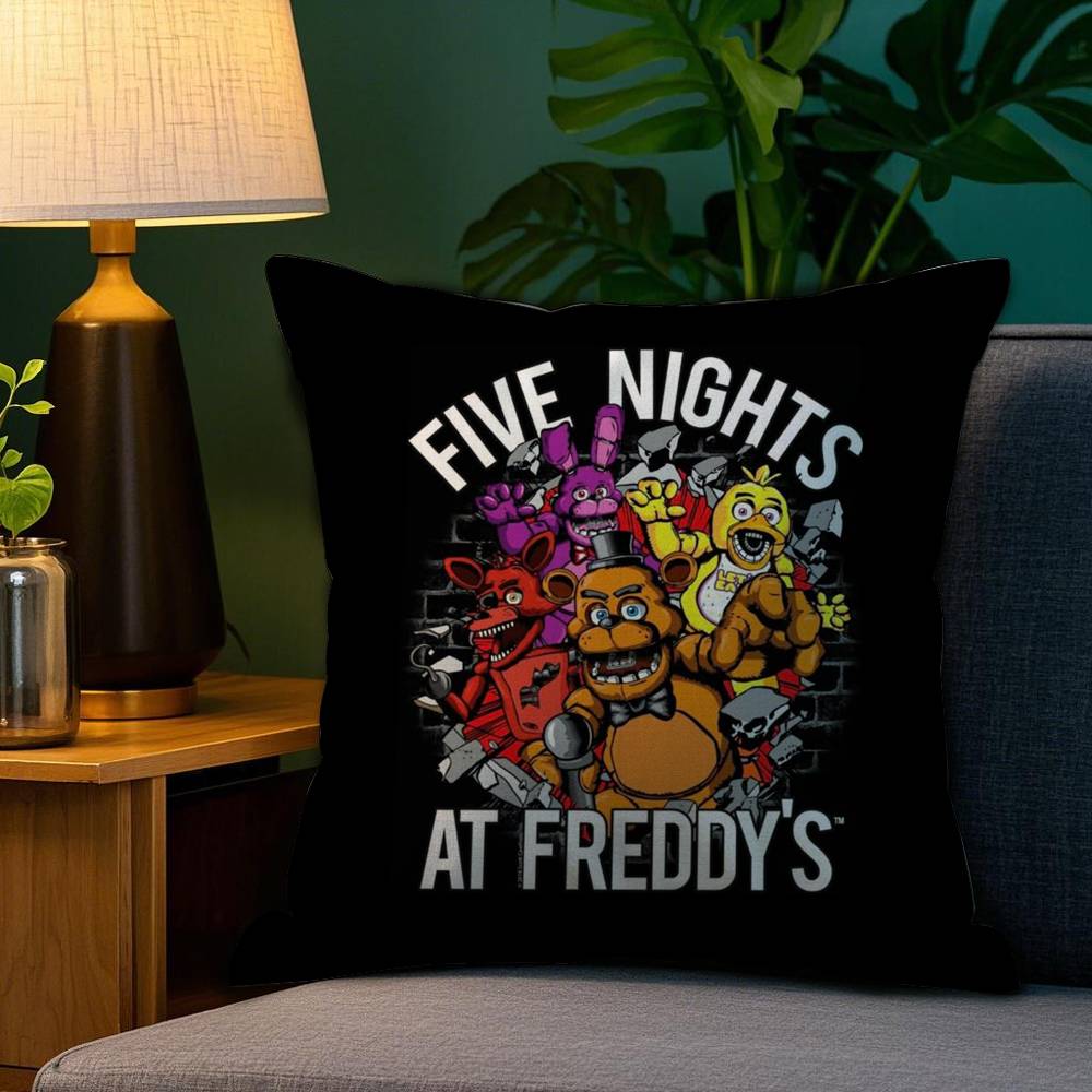 Five NNights at FFreddys Pillow Case Plush Fabric Soft Double Sided Print Sofa Cushion Cover Throw Pillow Covers