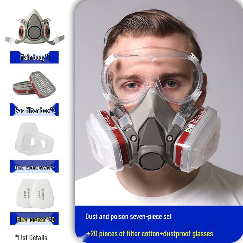 

Full-Face Respirator Mask Kit