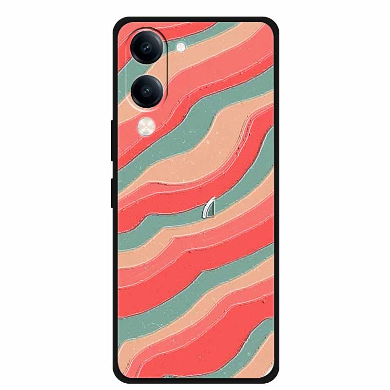 For Vivo Y29S Y29T Y19s GT 3D Cover Soft TPU Silicone Phone Case Funda Y 29S 29T 19s GT 5G Embossed Flower Blossoms Relief Para
