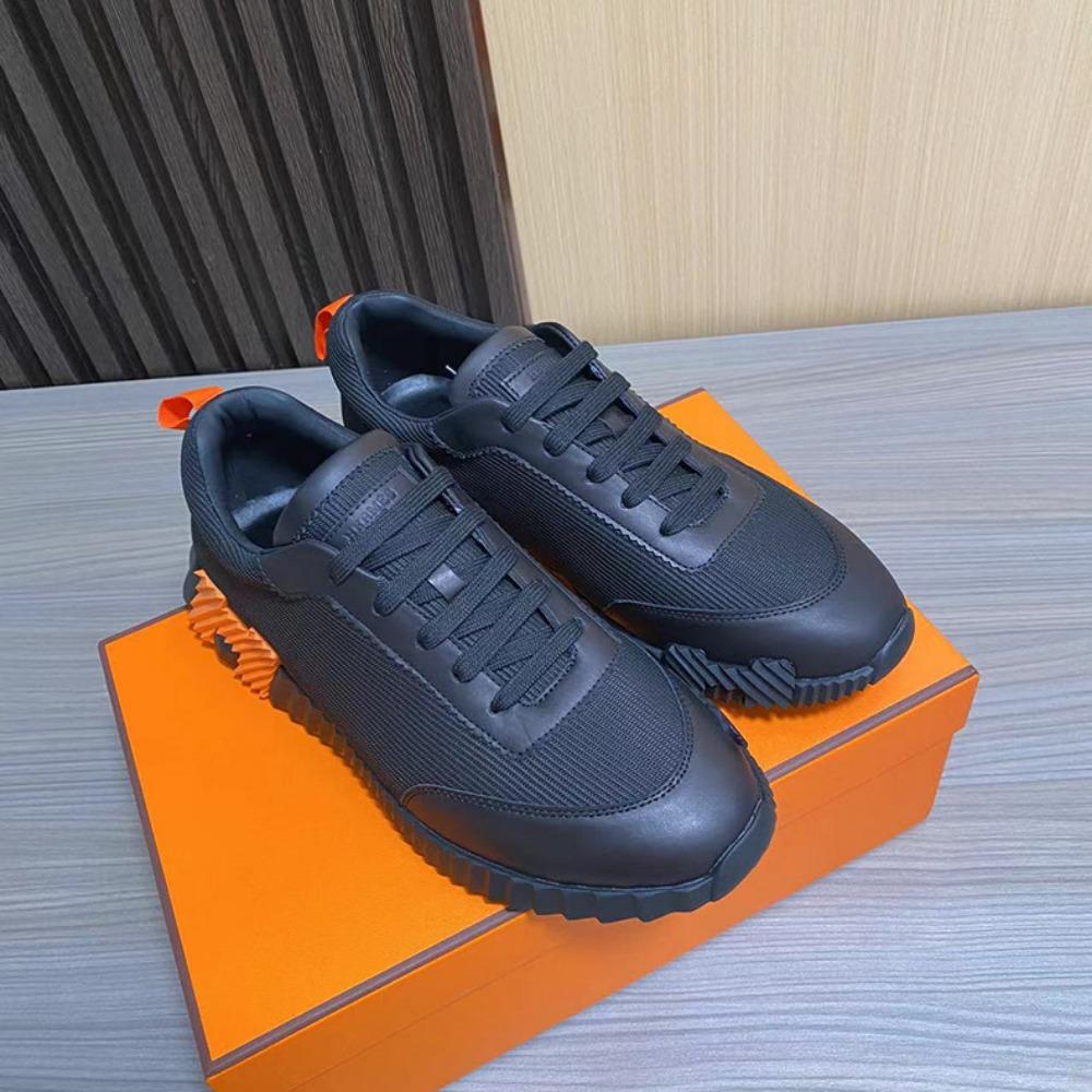 

Мужские кожаные повседневные кроссовки Черные Маленькие белые туфли Пара Дышащая сетка Мужская обувь 48