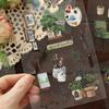 20sheets Retro Sticker Book Nature Aesthetic Botanical Decor Stickers  Journal
