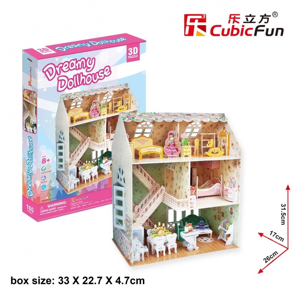 Cubic Fun Puzzle 3d Dreamy Domek Dla Lalek 160 El. - P645h