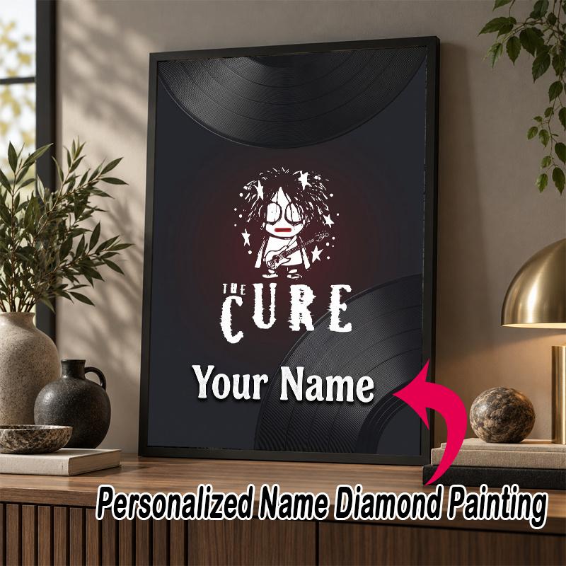 Custom Name The Cure 5D Diamond Painting Personalized Full Drill Diamond Art Kit Gift