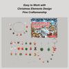 Creative Christmas Jewelry Advent Calendar Christmas Bracelet Charm Box Set Christmas Countdown Small Gift Set Jewelry Toys