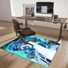 1pc Blue Ranger Chair Mat: Anime Cartoon Design, Non-Slip Carpet for Office, Home Decor, Living Room, Bedroom, Game Room - Perfect Gift for Fans!Y054