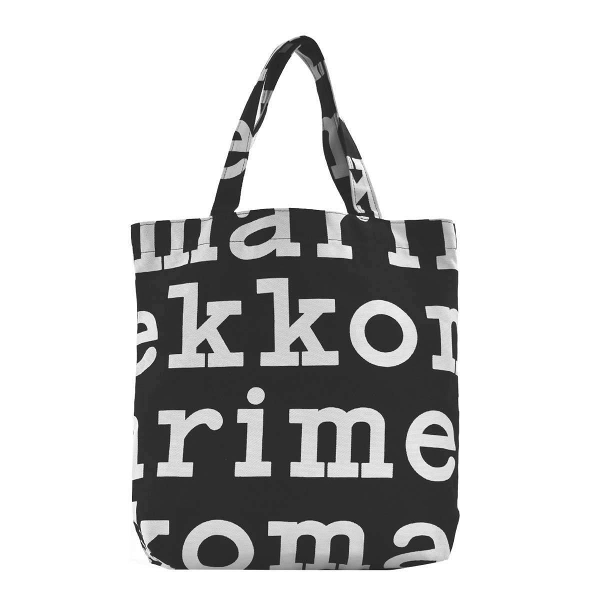 

NOTKO LOGO tote bag 911 WHITE [Marimekko] #047312 BLACK/OFF [item] чорний