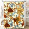 Vibrant Autumn Leaves Shower Curtain Floral Decor for Bathroom Decorations Waterproof Fabric Modern Home Decoration