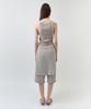 Simeteuligpeosenteu Chiffon Rib Jersey Sleeveless / Beige
