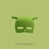 Ruffian Baby Monster Shrek Knitted Pullover Autumn and Winter Devil Long Braid Cartoon Handmade Wool Hat Tide