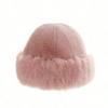 1pc Women's Winter Plush Bucket Hat, Women's Fashionable Thick Hat, Winter Warm Hat, Can Be Paired With Wool Coat, Winter Clothing Winter Outfits