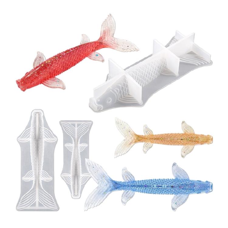 Valentines Large Fish Mold DIY Ornaments Pendant Epoxy Resin Crafting Mold