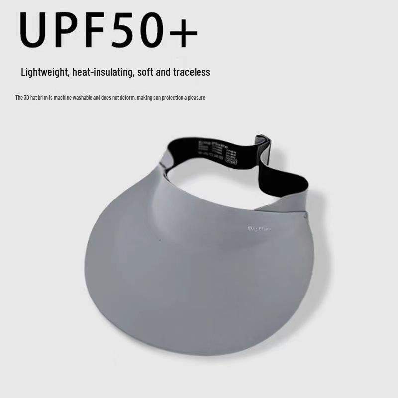 Women's Seamless Foldable Anti-UV Topless Sun Hat for Summer Sports