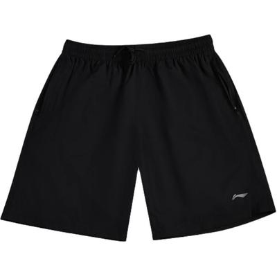 Breathable Casual Fitness Sports Five-Point Beach Shorts Unisex Shorts Black LSKV410-1