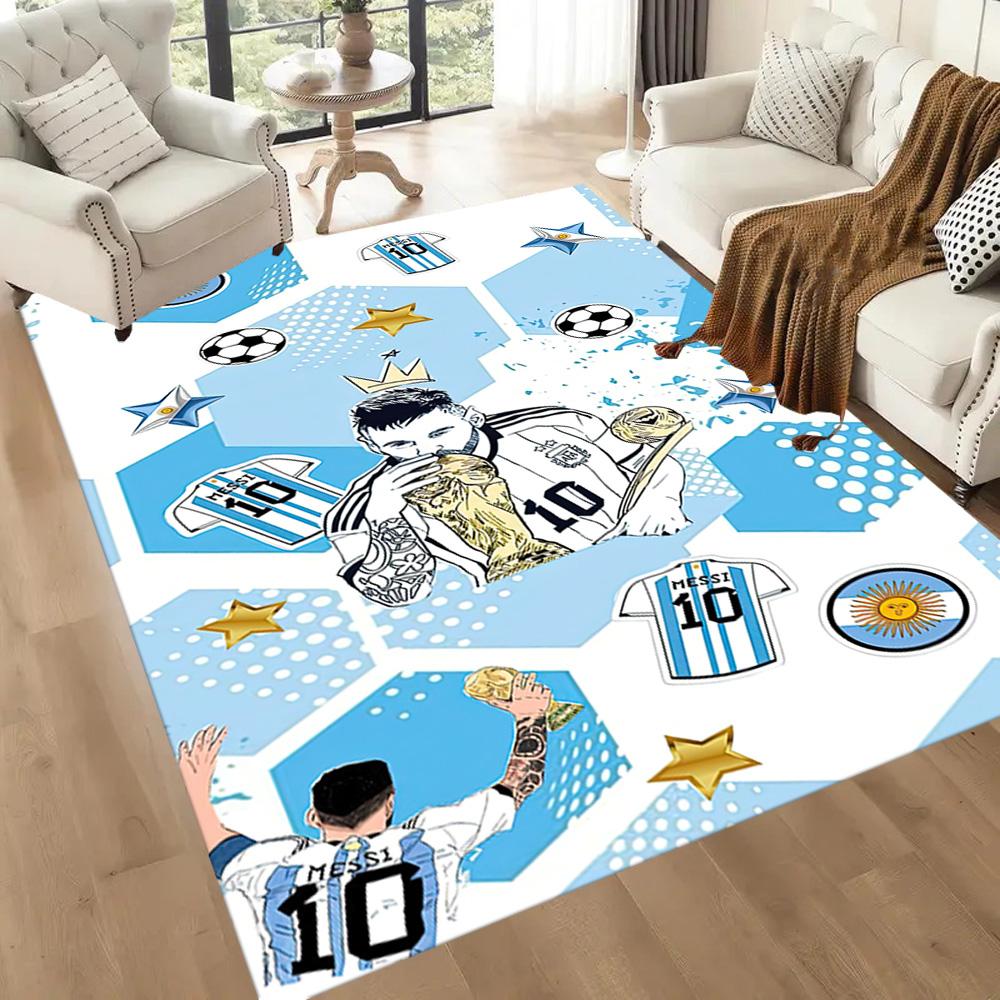 Argentina Football Celebration Square rugs are a great choice for living rooms, bedrooms, home décor, and as gifts.