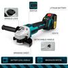 10000 Rpm Rechargeable Polishing Cutting Machine Household Cordless Portable Power Tool Brushless Electric Angle Grinder