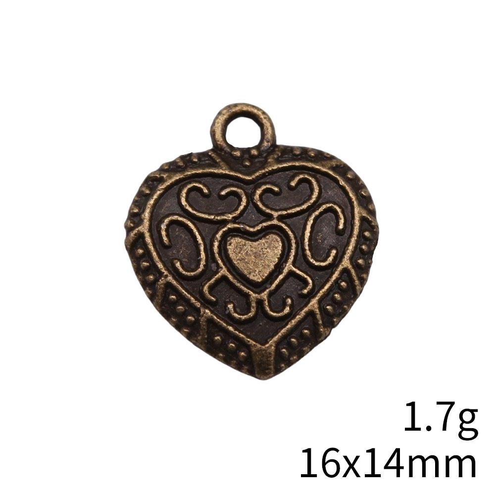 Back To School Charms Bulk Peach Heart Love Charms Pendant Women's Clothing Pendant