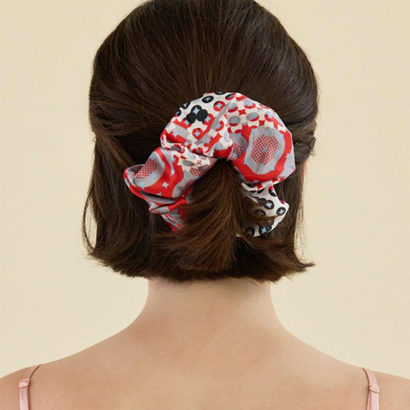 2DREAMERS Red Eco Silk Scrunchie