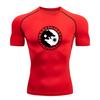 Men's Compression Workout T-Shirt, Viking Wolf Yin Yang Rune