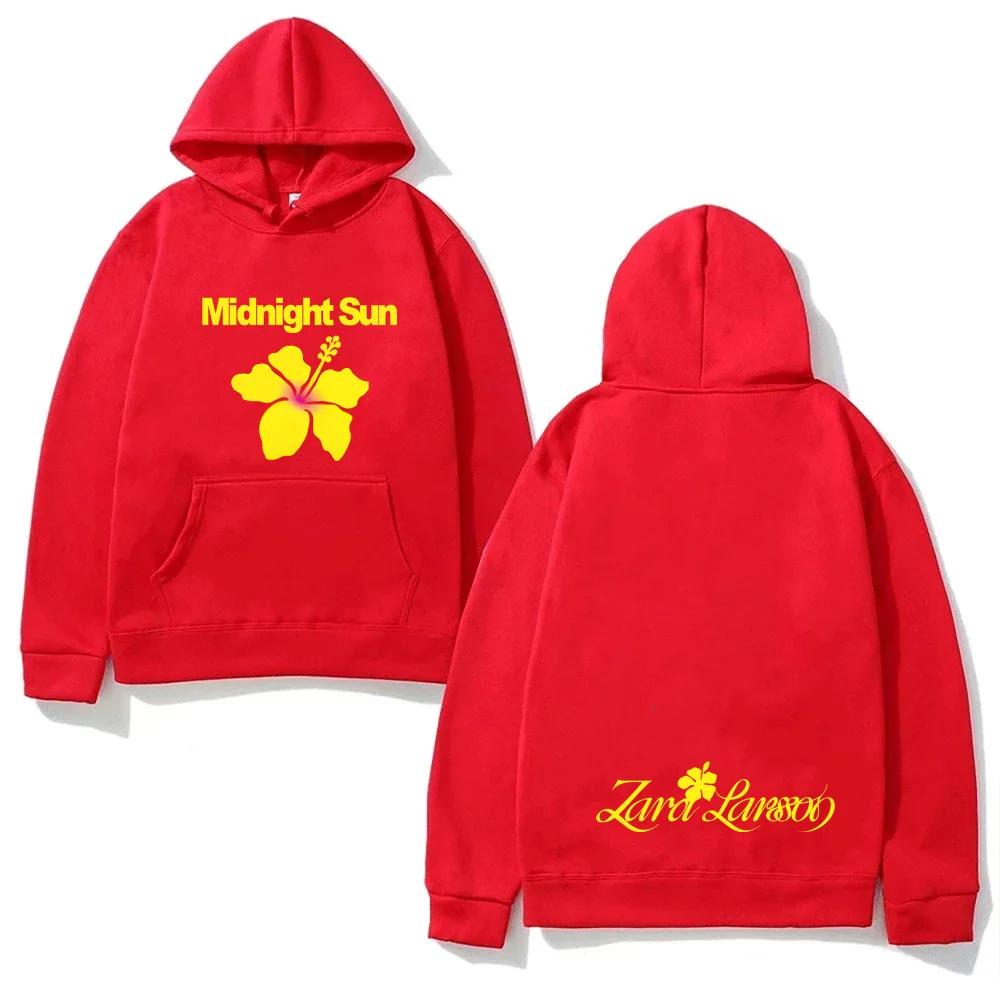 Midnight Sun Hoodie Zara Larsson Mit Tasche Fleece Bequemes Sweatshirt Ärmel Gothic Kleidung Moletom Vintage Pullover