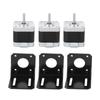 Stepper Motor Stainless Steel 4‑Wire Bipolar 3D Printer Accessory 40mm 42BYGHW609 12V