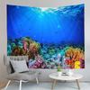 Undersea World Tapestry Tropical Fish Tapestry Ocean Animals Tapestry Art Wall Hanging Home Living Room Bedroom Dorm Tapestries