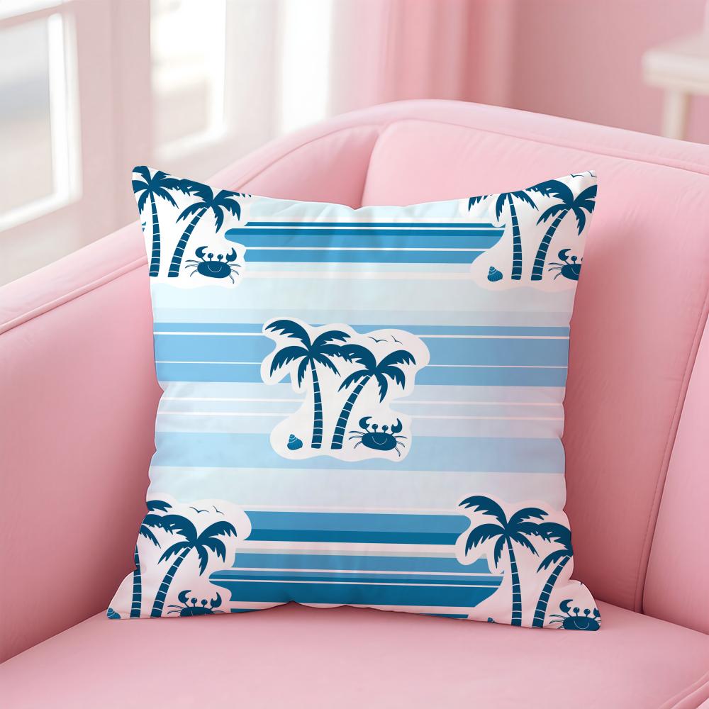 

Plam Trees Flowers Cushion Cover Soft Plush Throw Pillow Cushion CoverDoubleSided Printed Pillow Case for Sofa Home Decor 30x30cm