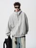 Veelzijdige Plus Size Deconstructed Hoodie: Trendy Heren Winter Sweatshirt voor de Hoge Straat