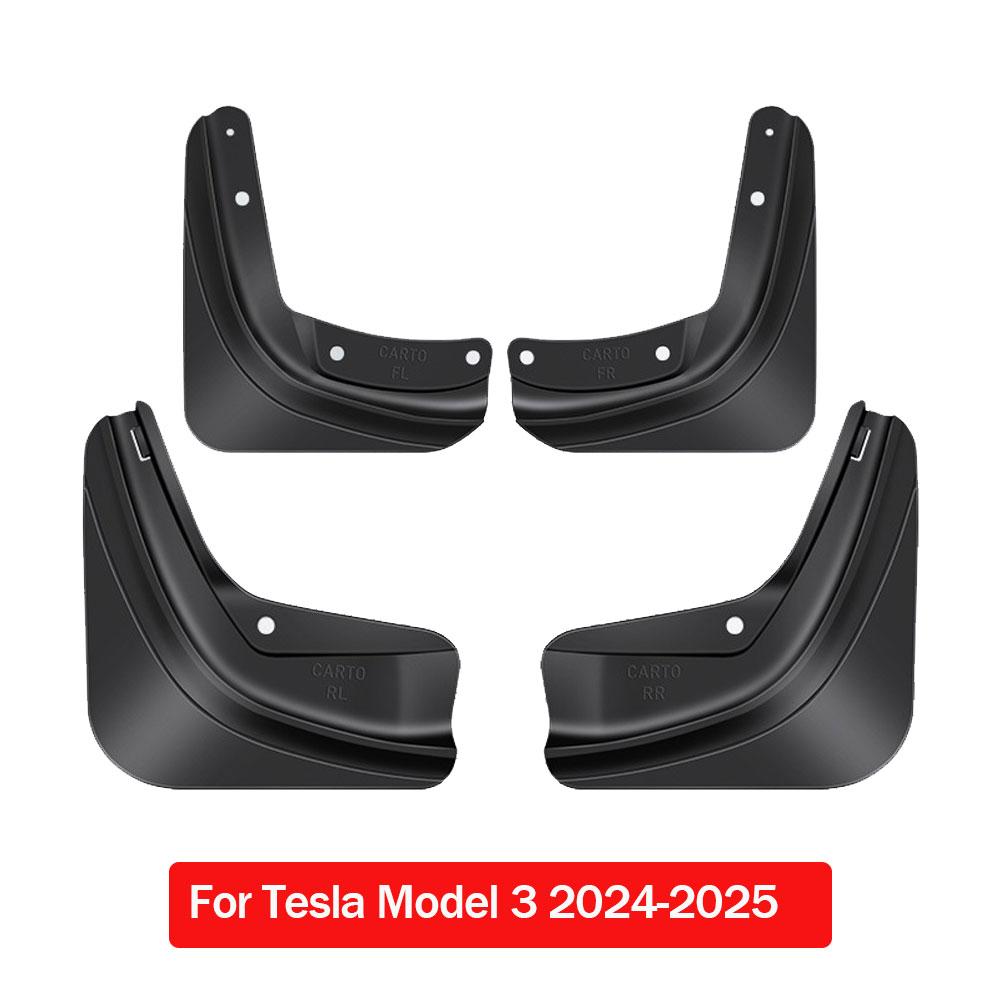 

For Tesla Model Y 2025 Juniper Model 3 highland Mud Flaps Stay Clean Protect Paint Military Grade All Weather Splash Guards