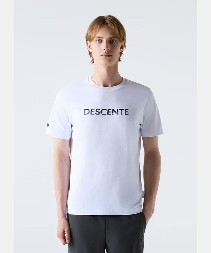 DESCENTE Tough Wording Graphic Short Sleeve T-Shirt White Sr123Uts22 (A Type)