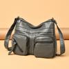 Vintage Shoulder Bag Multi-zipper Mother Bag