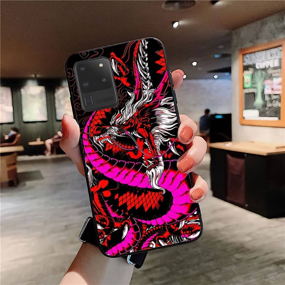 Chinese Dragon Phone Case For Samsung S 24 Fe 25 Ultra Plus 20 Lite 21 30 22 23 24 22 Ultra 5G Fundas